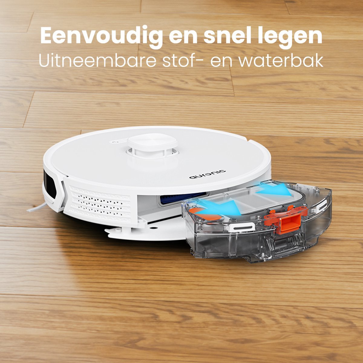 Auronic Robotstofzuiger LiDAR stofzuiger voor huisdieren