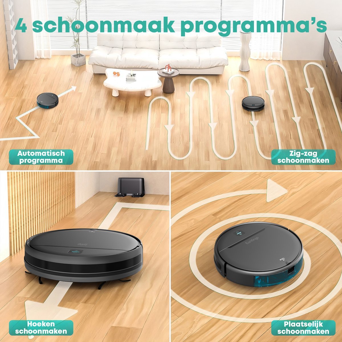 EarKings Robot met Dweil stofzuiger voor huisdieren