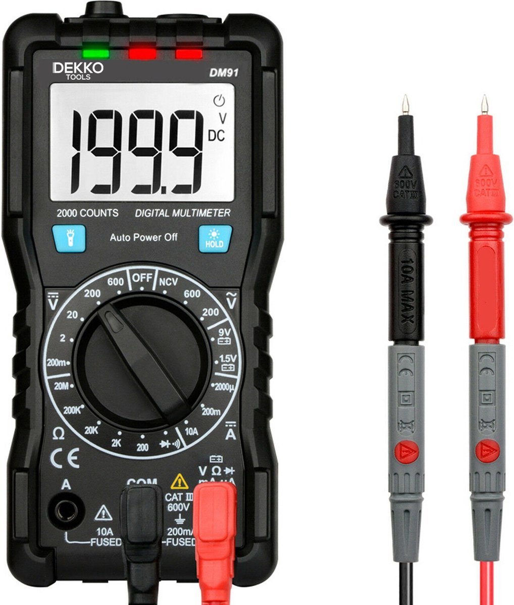 Dekko Multimeter + Spanningsmeter