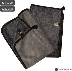 VitalHarbour 2-pack Zwart droogdoek-badkamer