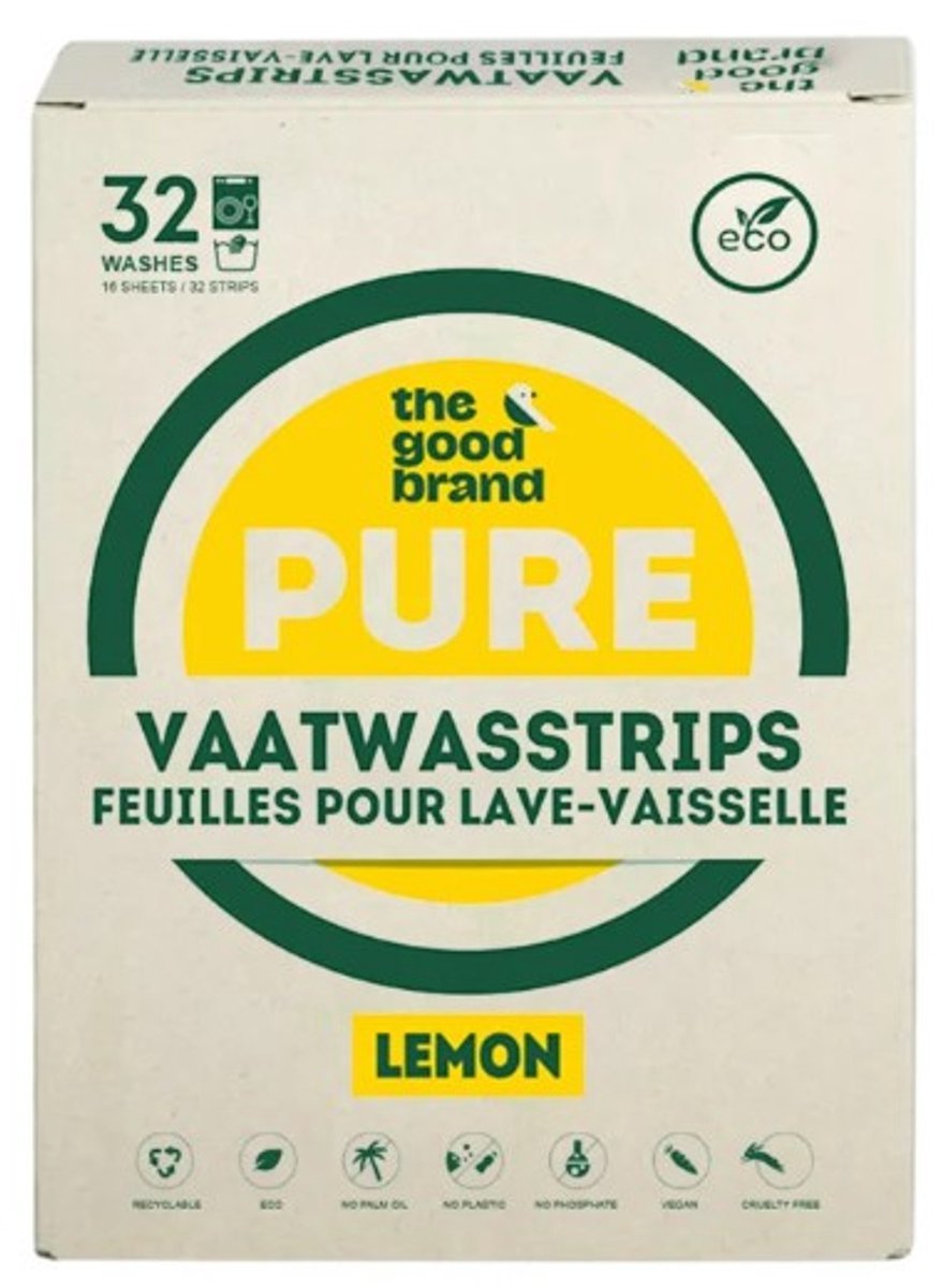 The Good Brand Lemon vaatwasstrips