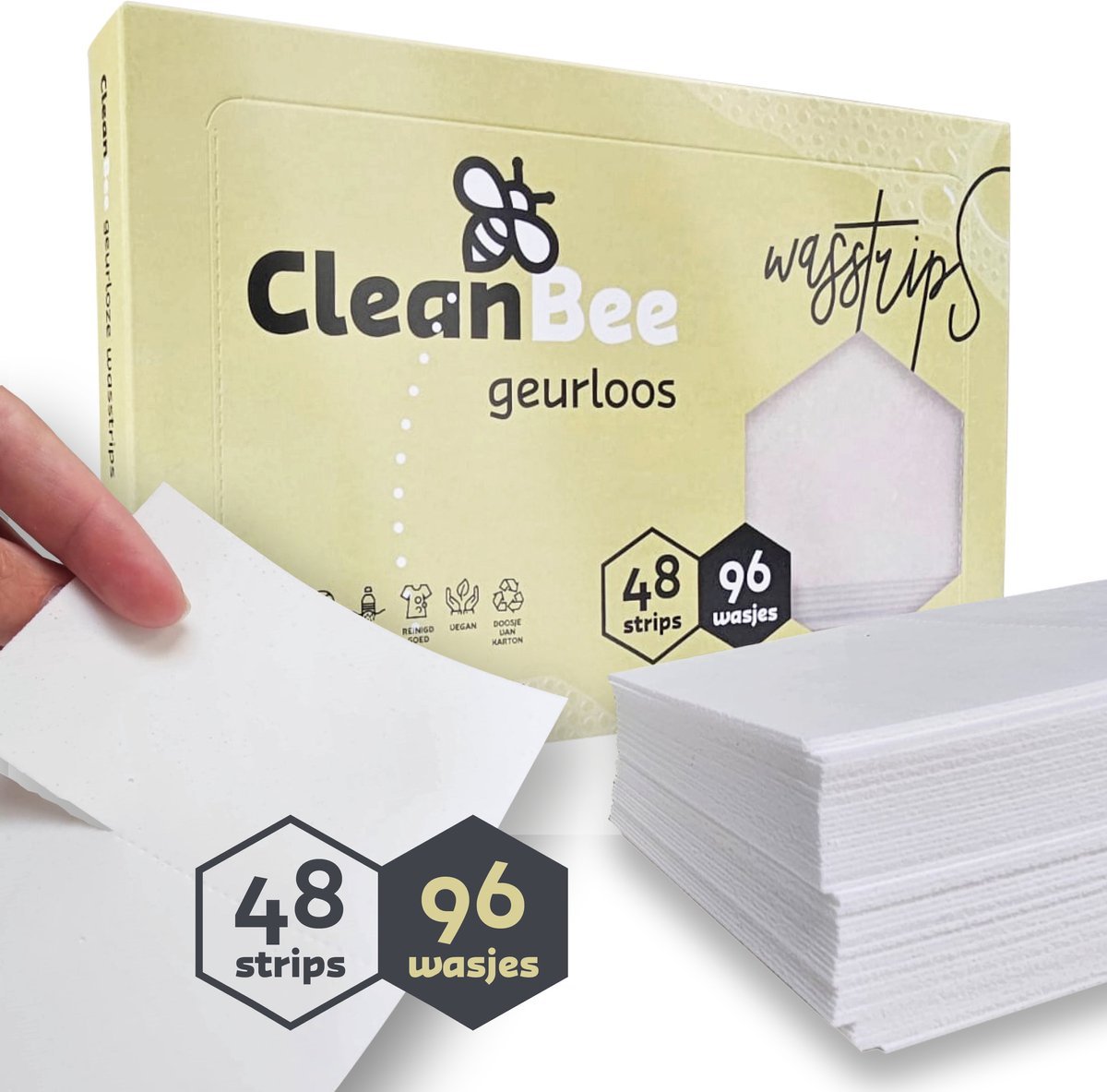 CleanBee Wasstrips Geurloos