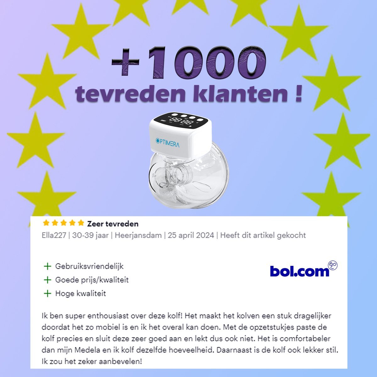 OPTIMERA Handsfree Enkele Borstkolf