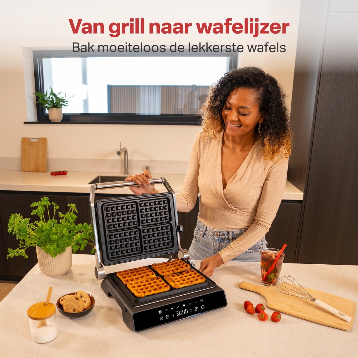 AoraKitchen Contactgrill 6 Platen