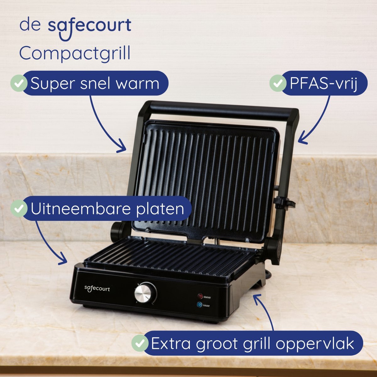 Safecourt Kitchen Paninigrill contactgrill