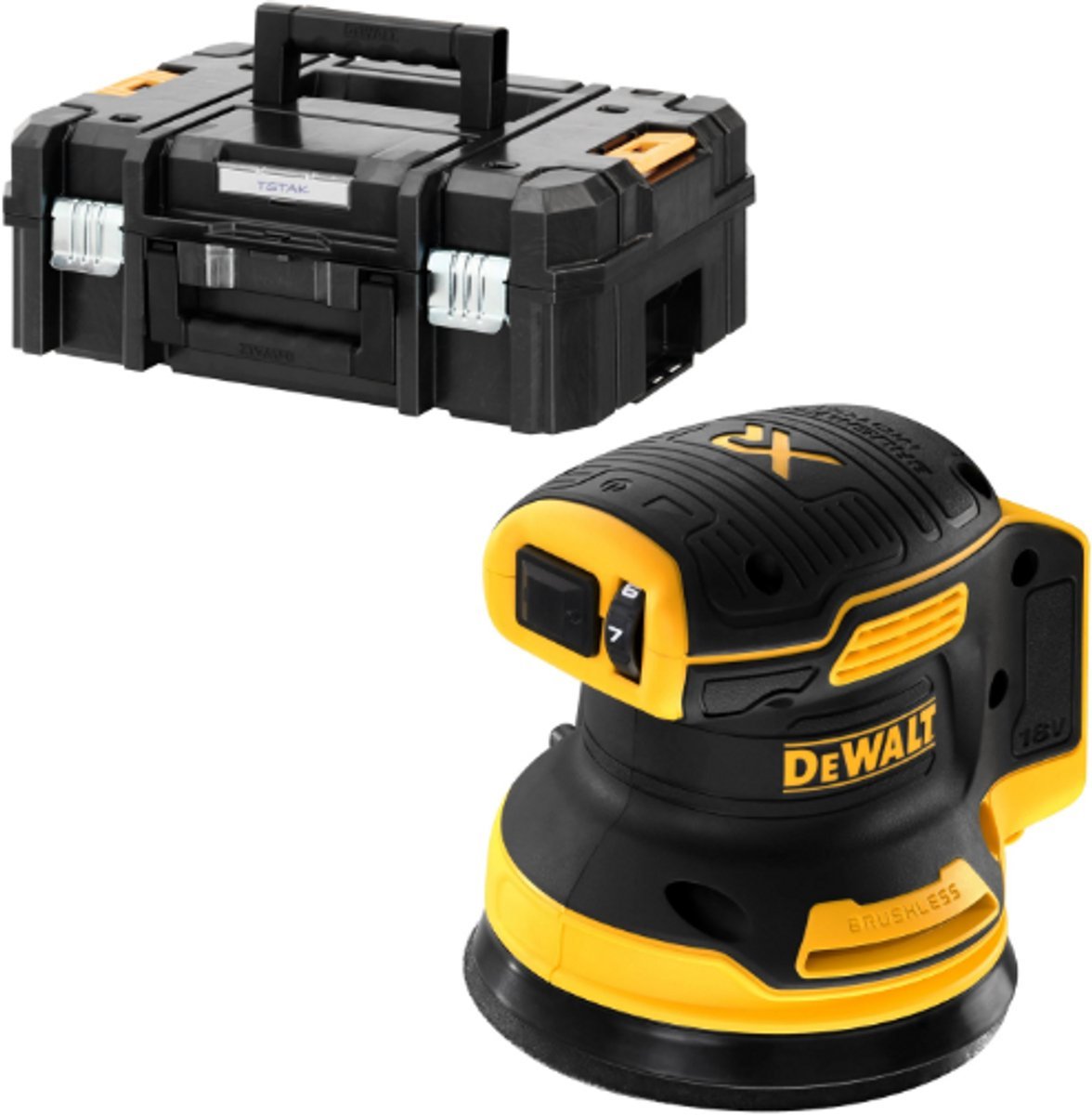 DeWALT DCW210NT 18V excentrische-schuurmachine