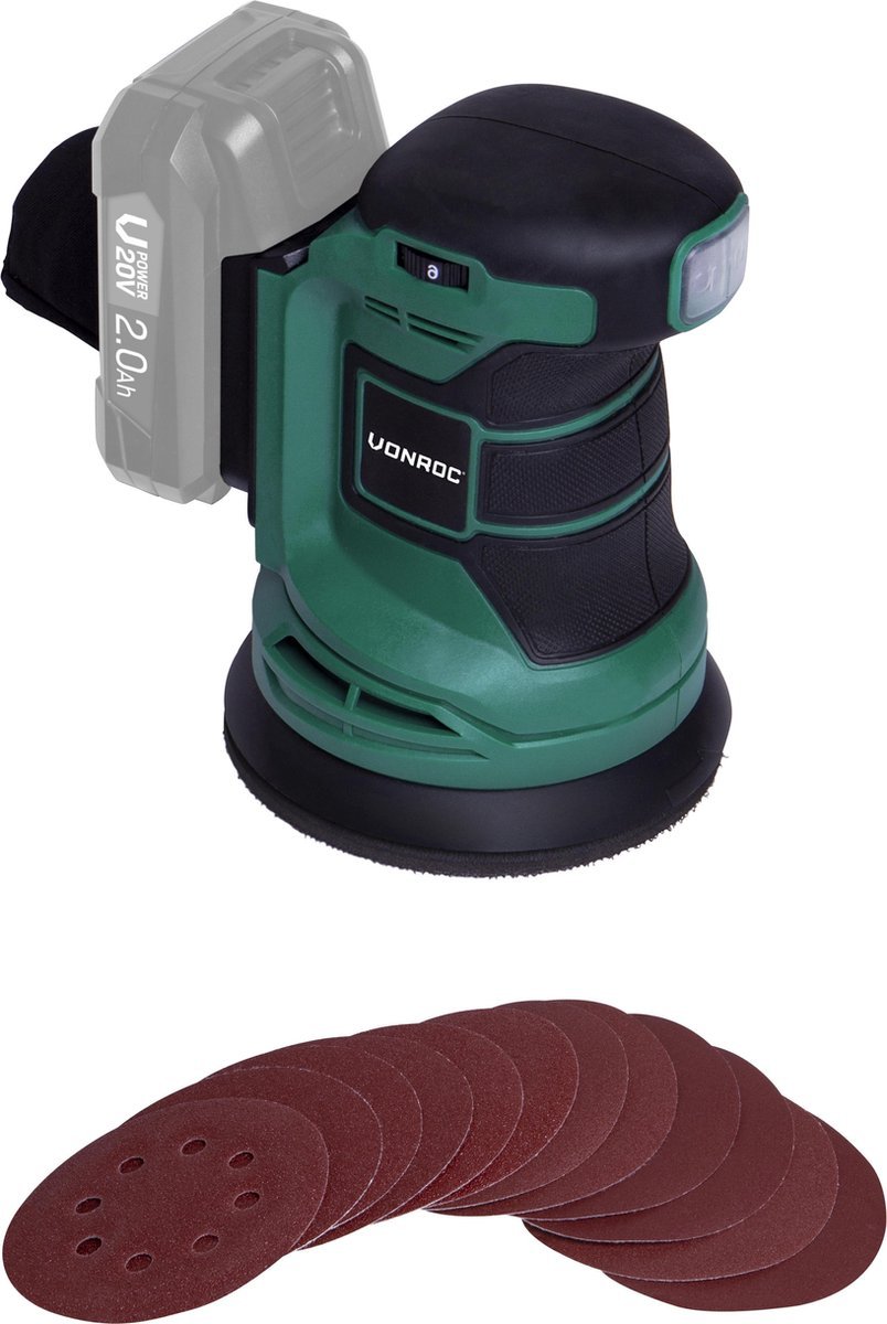 VONROC VPower 20V excentrische-schuurmachine