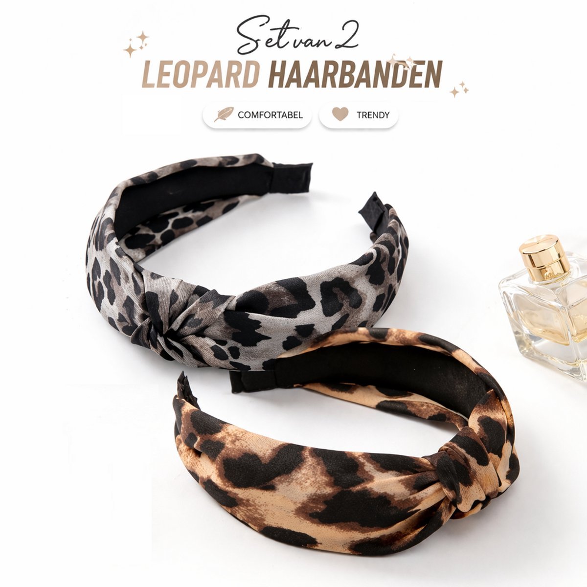 Satijnen Haarband Dames (set van 2)