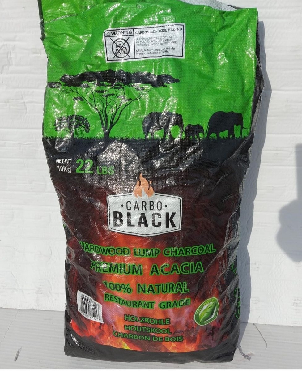 Carbo Black Acacia 10KG houtskool