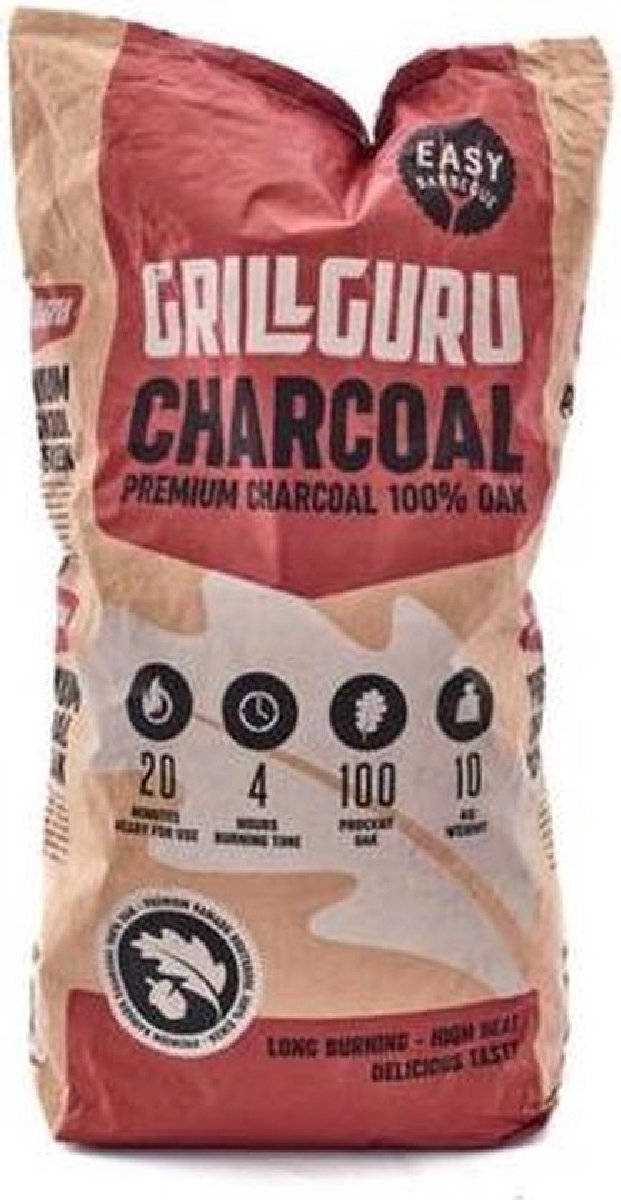 Grill Guru Charcoal Oak 10KG houtskool