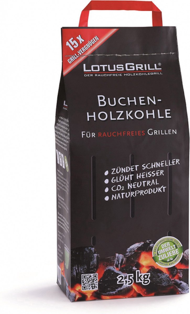 LotusGrill Beuken 2,5KG houtskool
