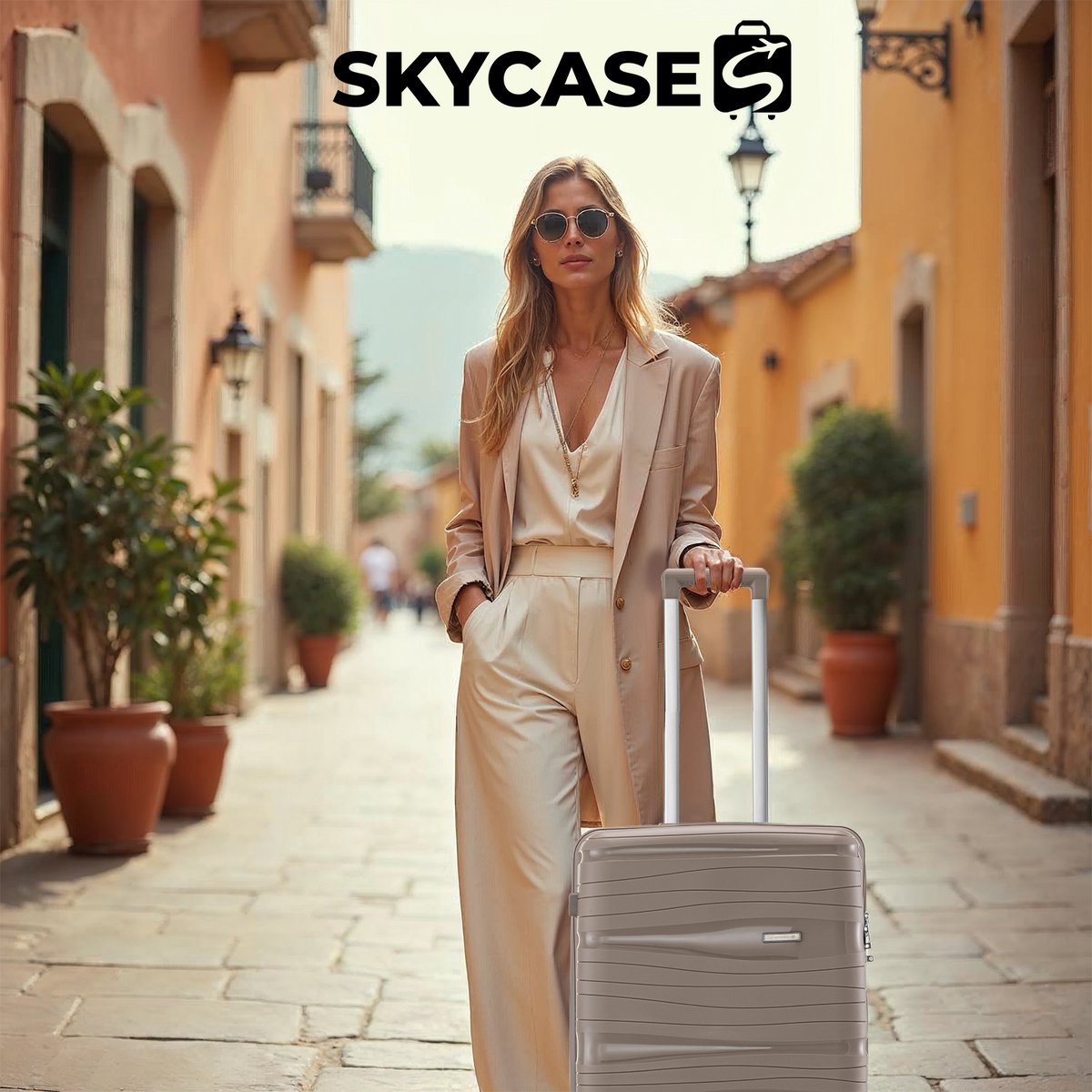SKYCASES Trolleyset 4-delig kofferset