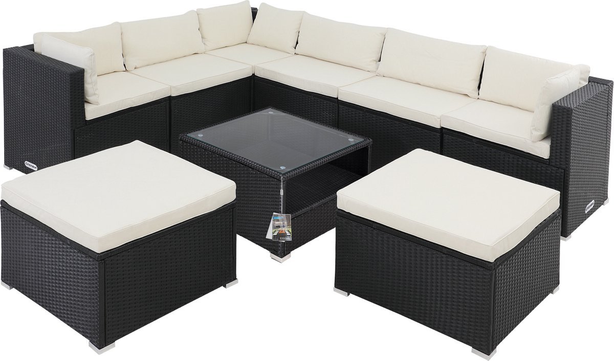 Casaria Polyrattan XXL loungeset