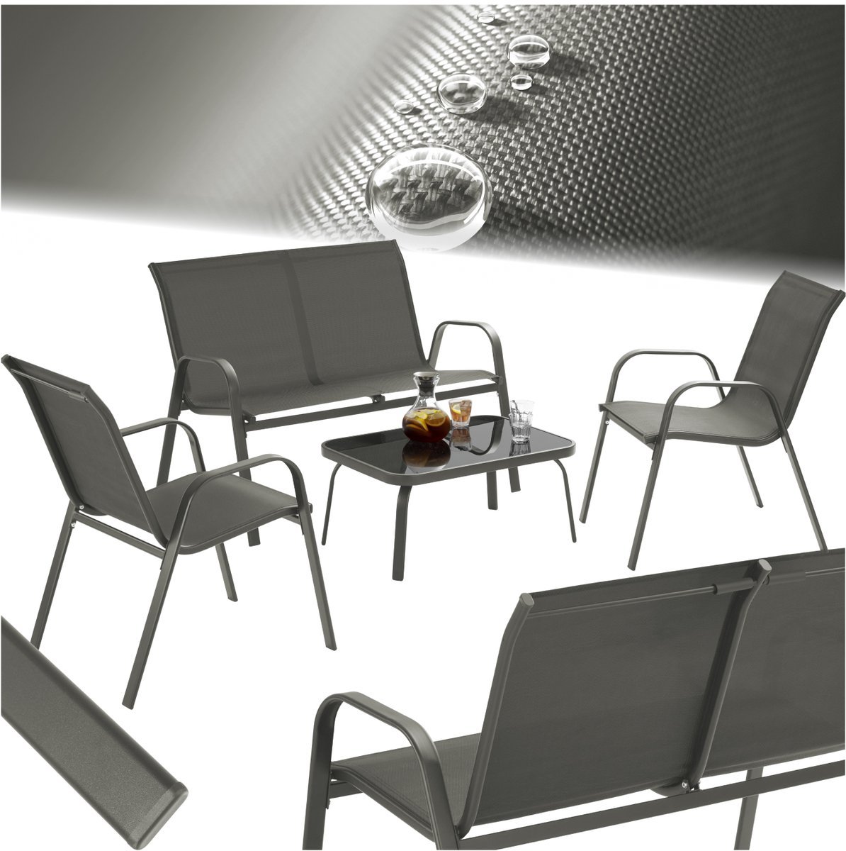 tectake Nora Zitgroep loungeset