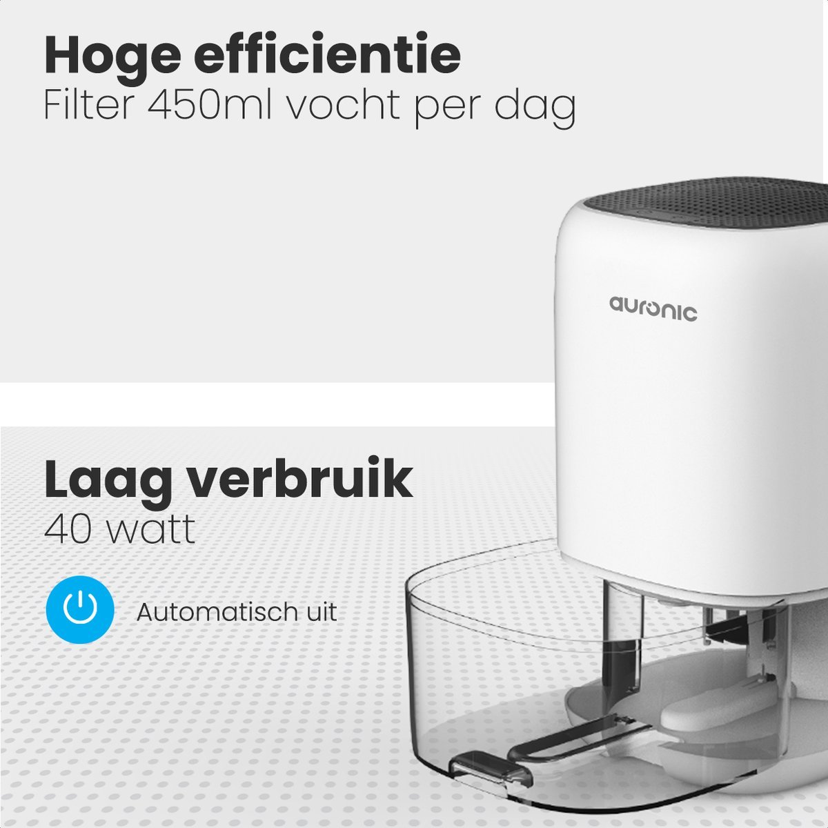 Auronic Luchtontvochtiger 450ml LED