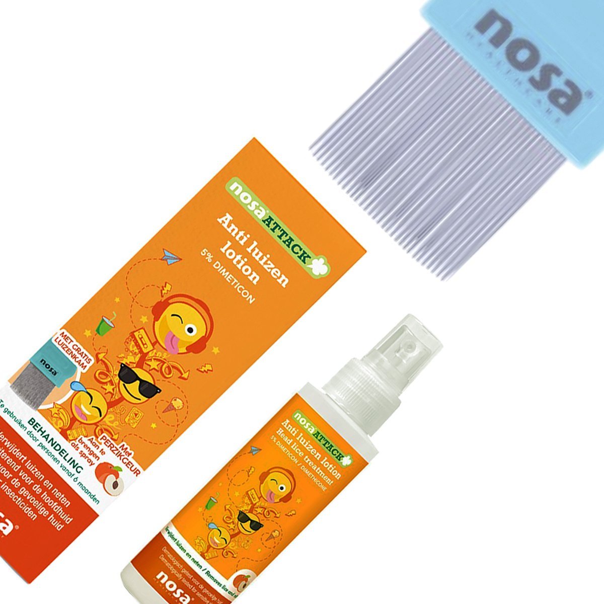 Nosa Attack Lotion & Protect Spray luizenshampoo