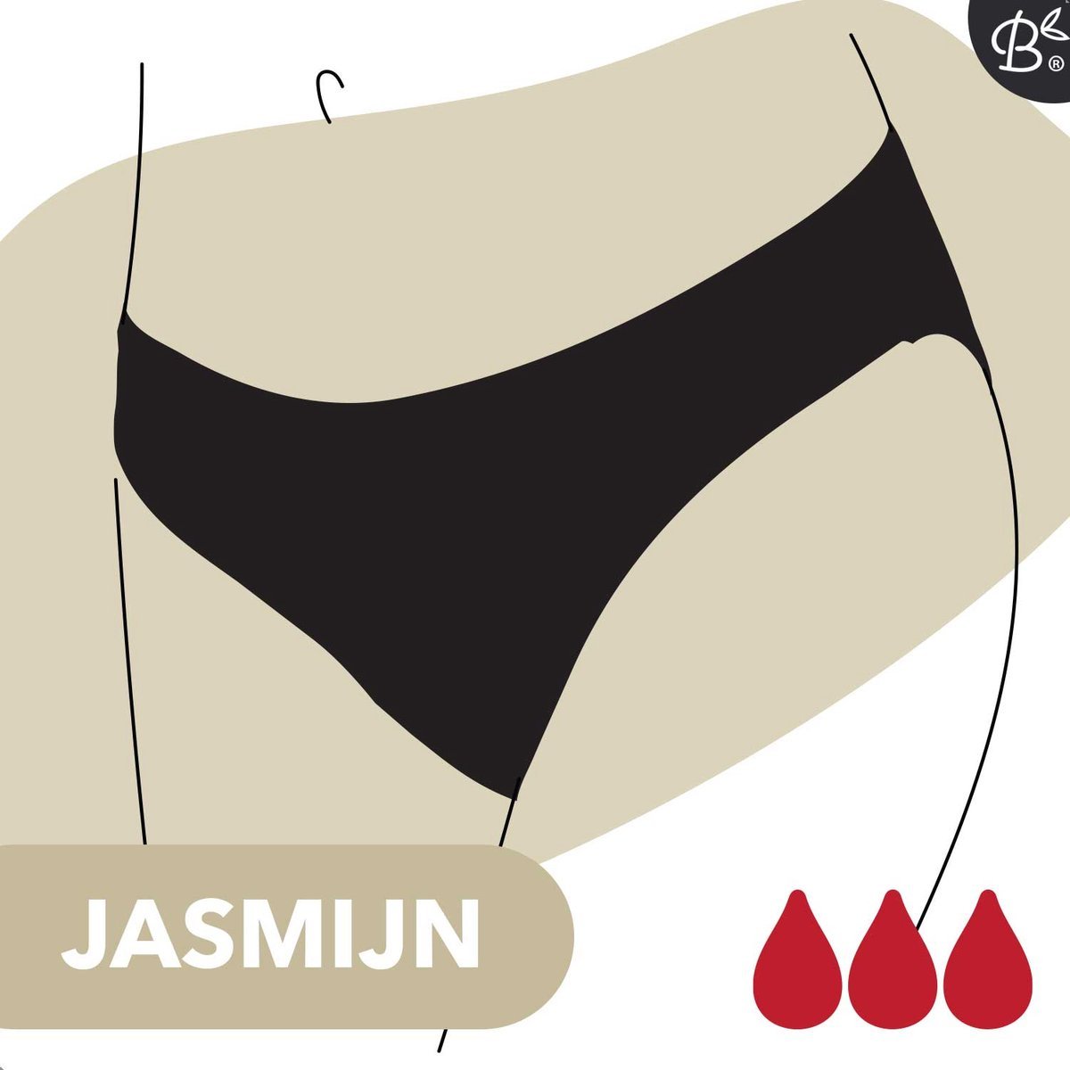 Bamboozy Basic 4-laags menstruatie-ondergoed