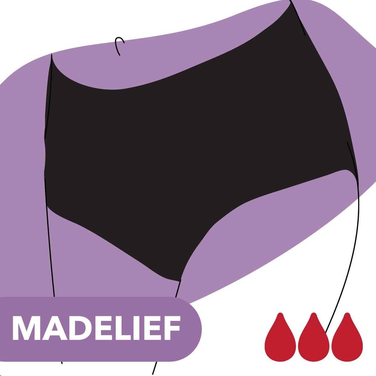 Bamboozy High Waist Corrigerend menstruatie-ondergoed