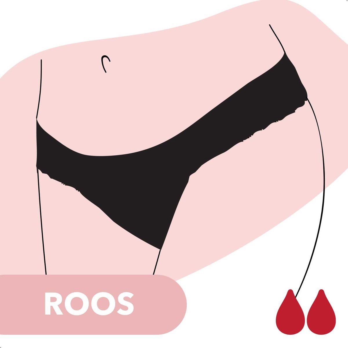 Bamboozy String Thong 4-laags menstruatie-ondergoed
