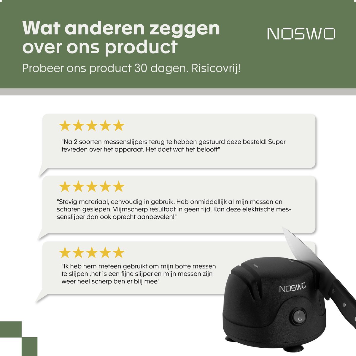 Noswo Elektrische Messenslijper