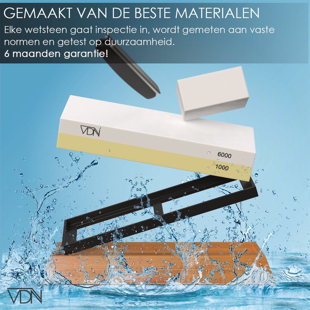 VDN Wetsteen Set 1000/6000 messenslijper