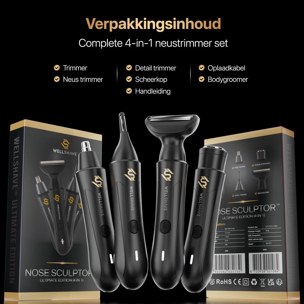 Wellshave Neus- & Oortrimmer Set neustrimmer