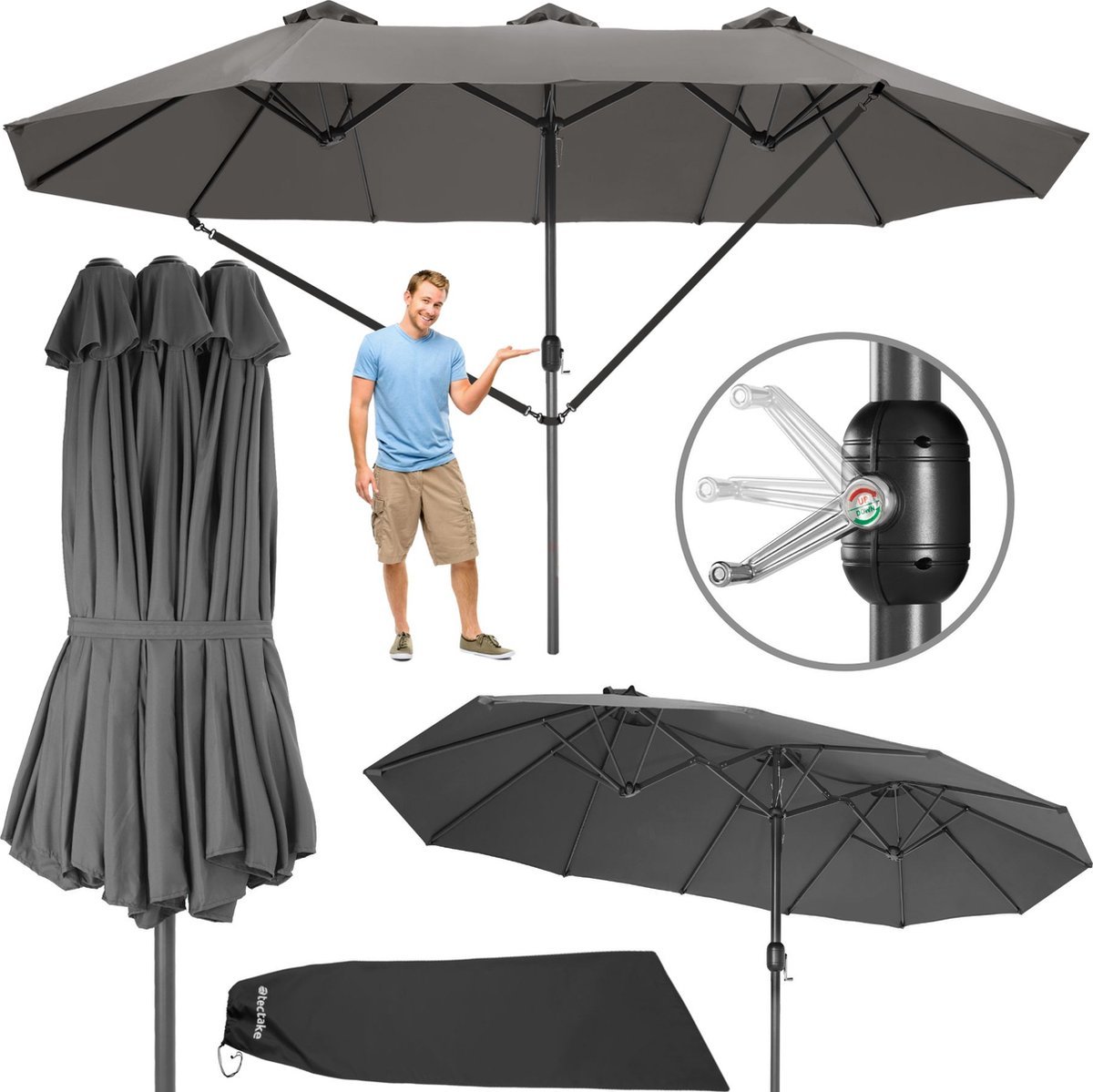tectake XXL Parasol