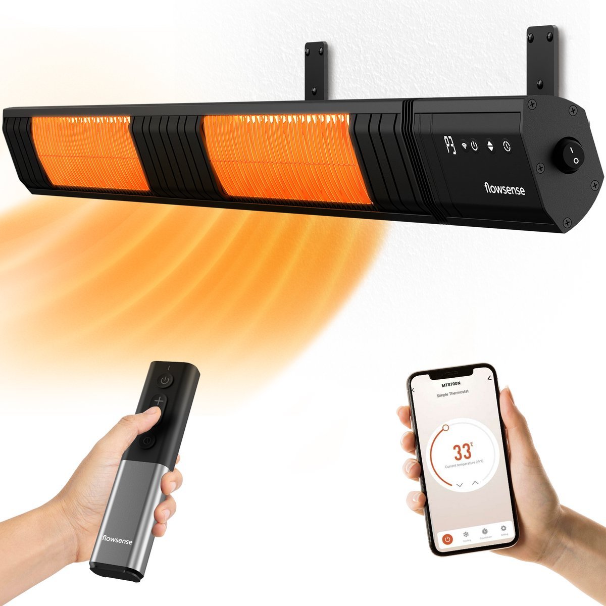 Flowsense Heater 3000W terrasverwarmer