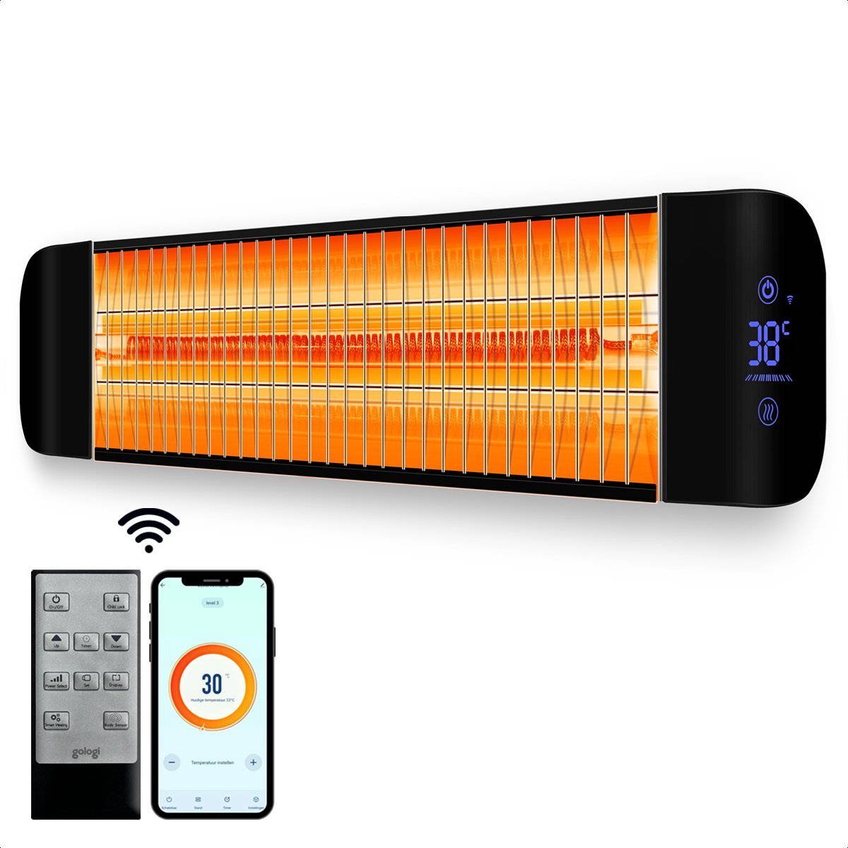 Gologi Terrasverwarmer 2000W