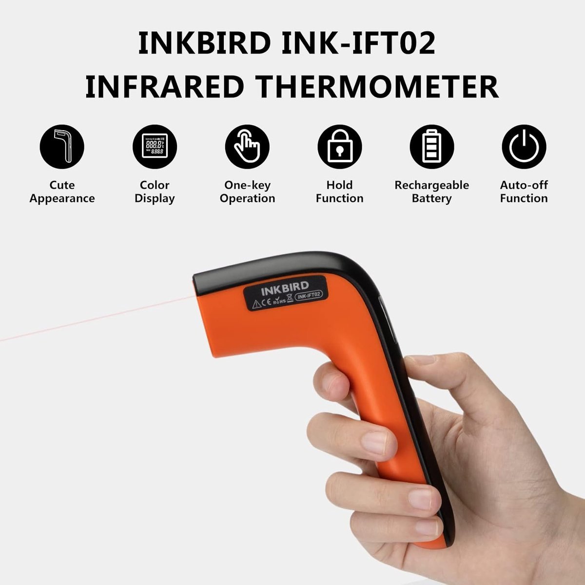 INKBIRD INT-12-BW WiFi & Bluetooth vleesthermometer