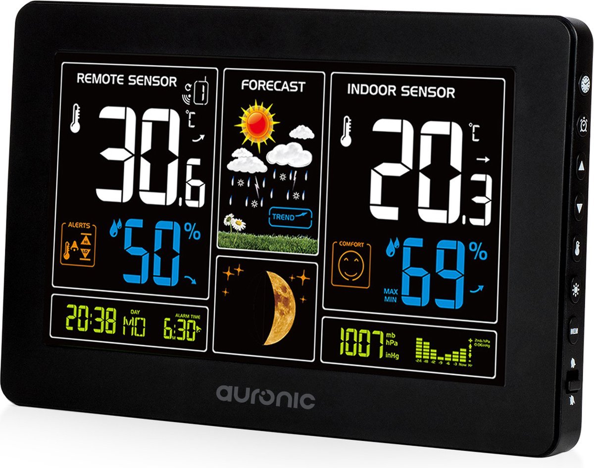 Auronic Weerstation met Buitensensor