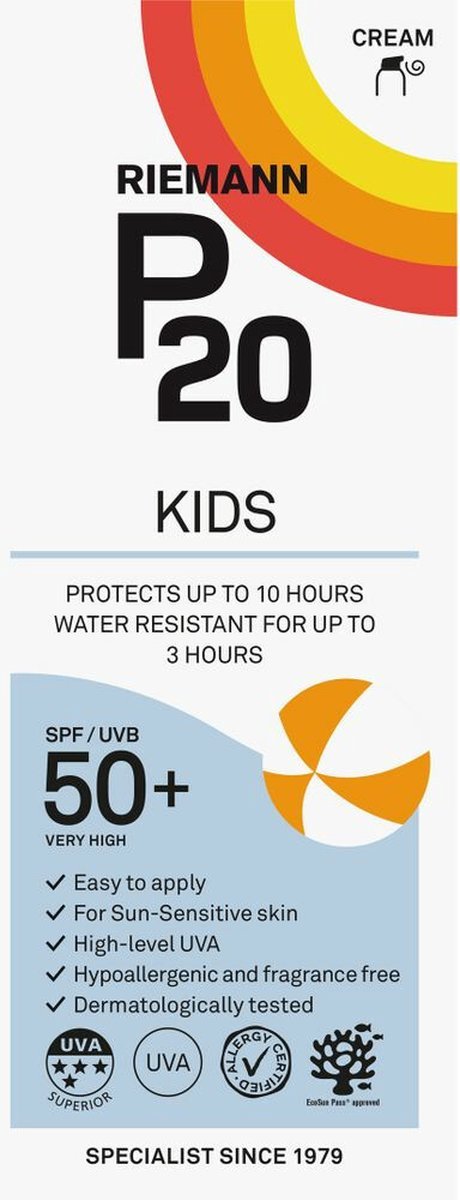 P20 Kids SPF50+ zonnebrand
