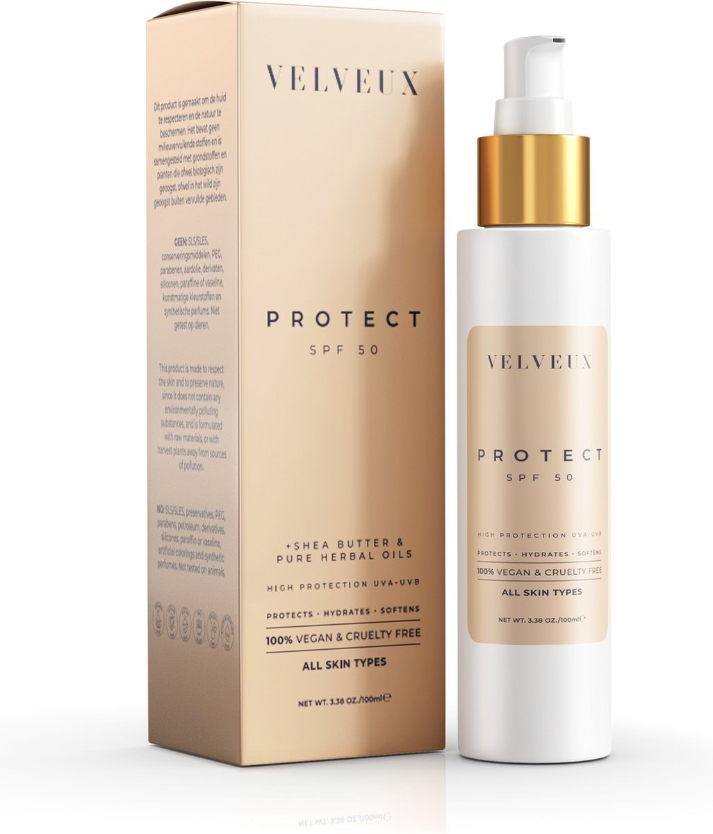 Velveux SPF50 Zonnebrandcrème Gezicht