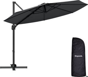 LifeGoods Zweefparasol 6 Standen