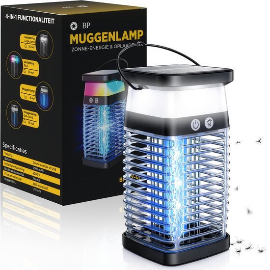 BP Muggenlamp 4200V op zonne-energie