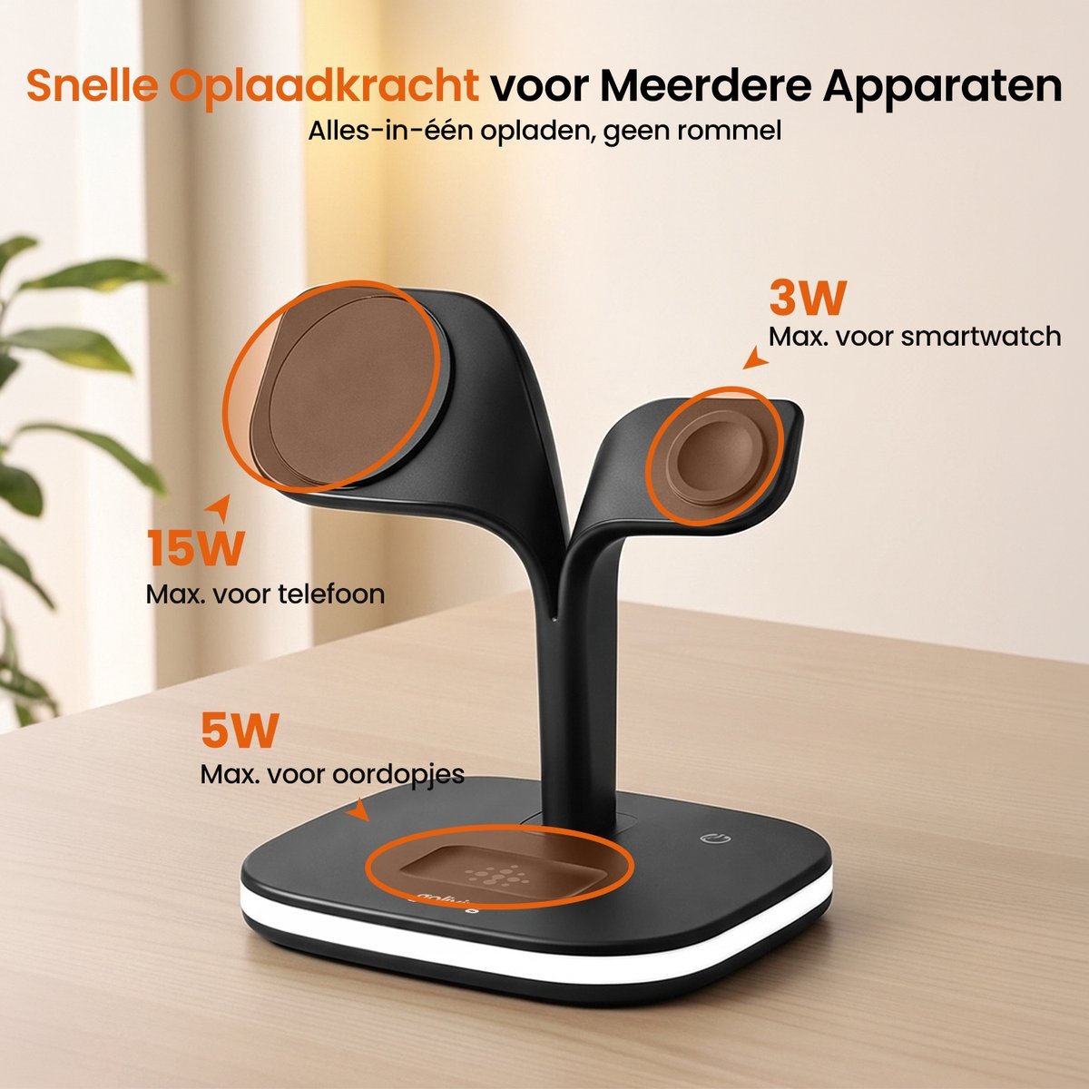 Goliving Draadloze Lader snellader