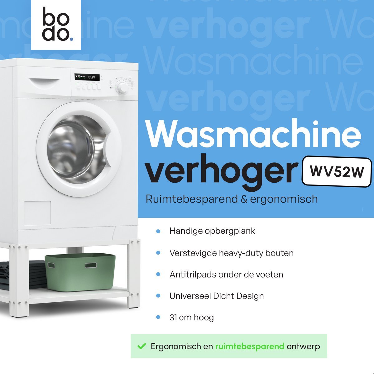 Bodo Wasmachine Verhoger wasmachine-verhoger