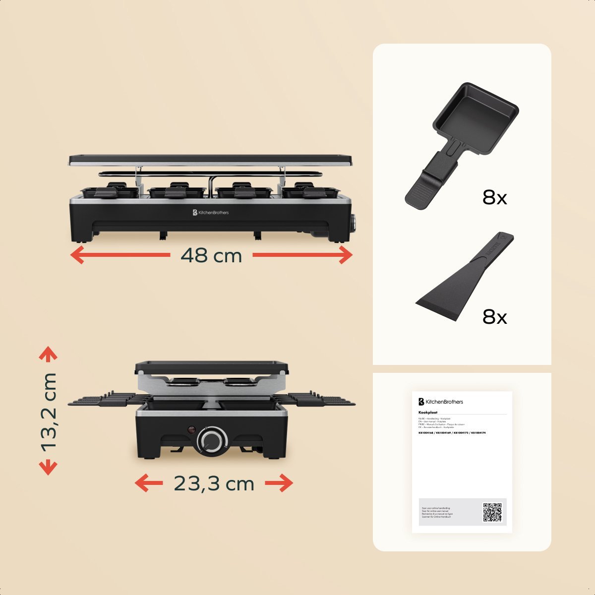 KitchenBrothers Gourmetstel 1500W