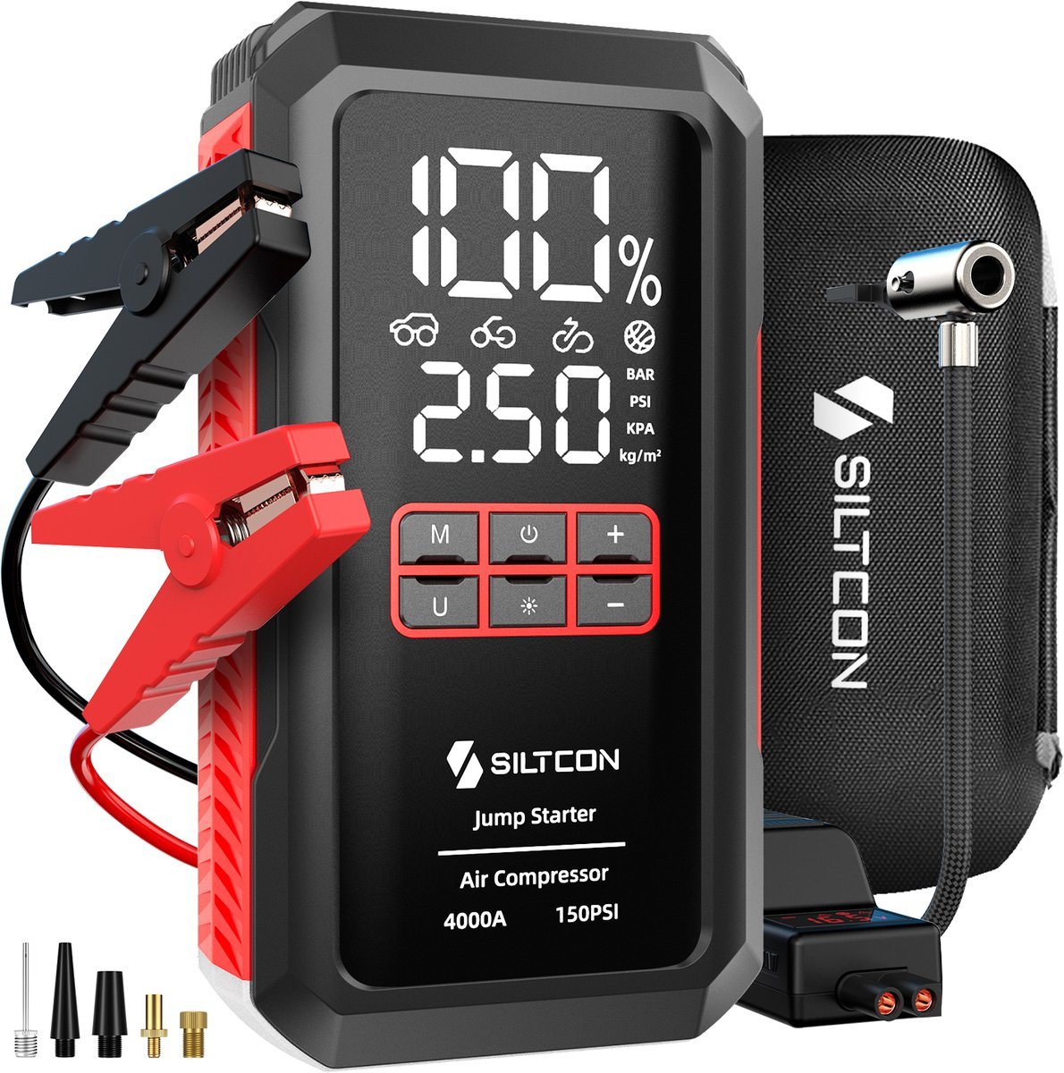 Siltcon 5-in-1 Jumpstarter met Compressor