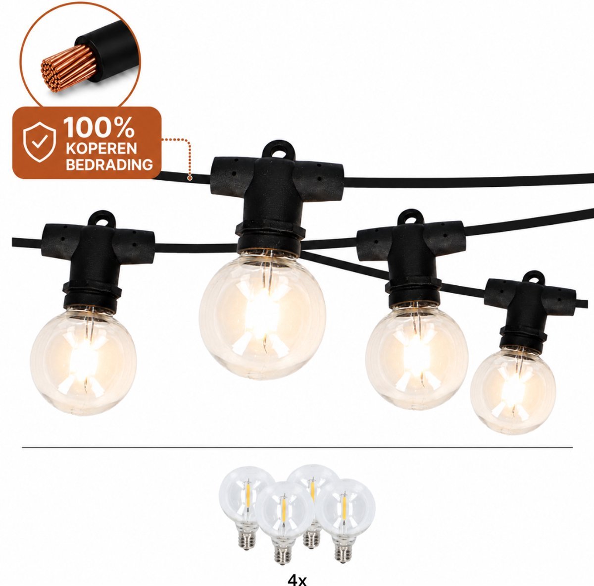 Latium IP65 Lichtsnoer 12m lichtsnoer-buiten