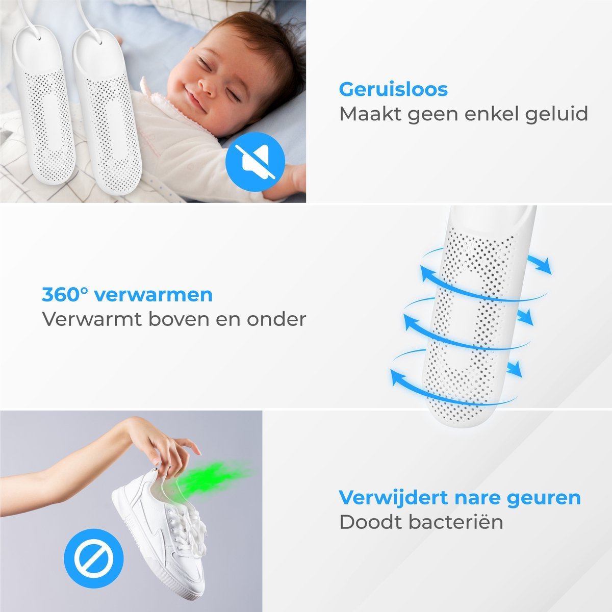 Nuvance Schoenendroger met Timer