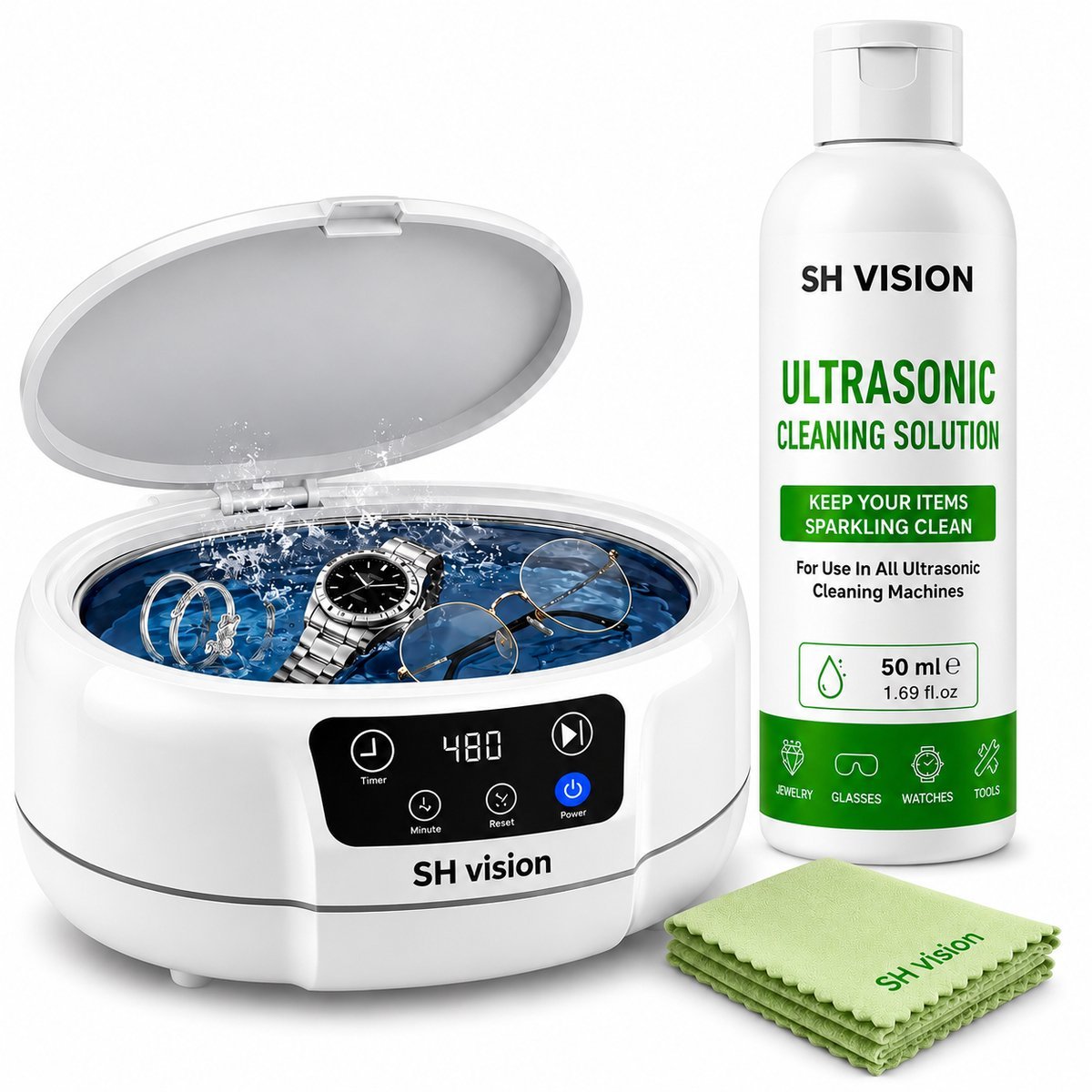 SH Vision Ultrasoon Reiniger 700 ml XL ultrasoon-reiniger
