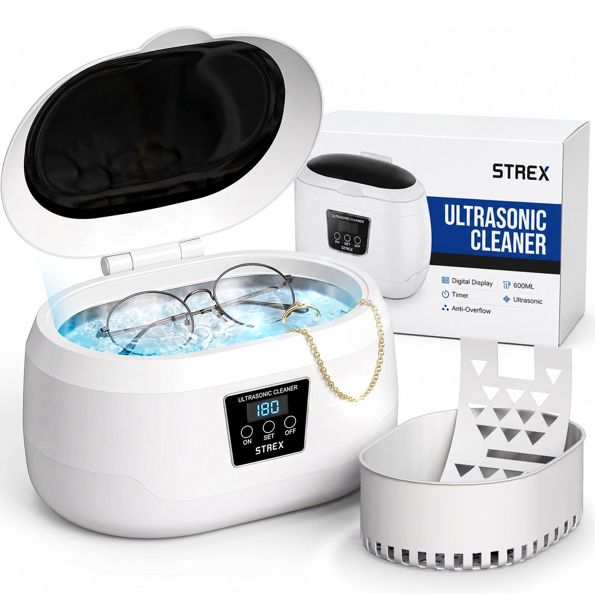 Strex Ultrasoon Reiniger 600 ml ultrasoon-reiniger