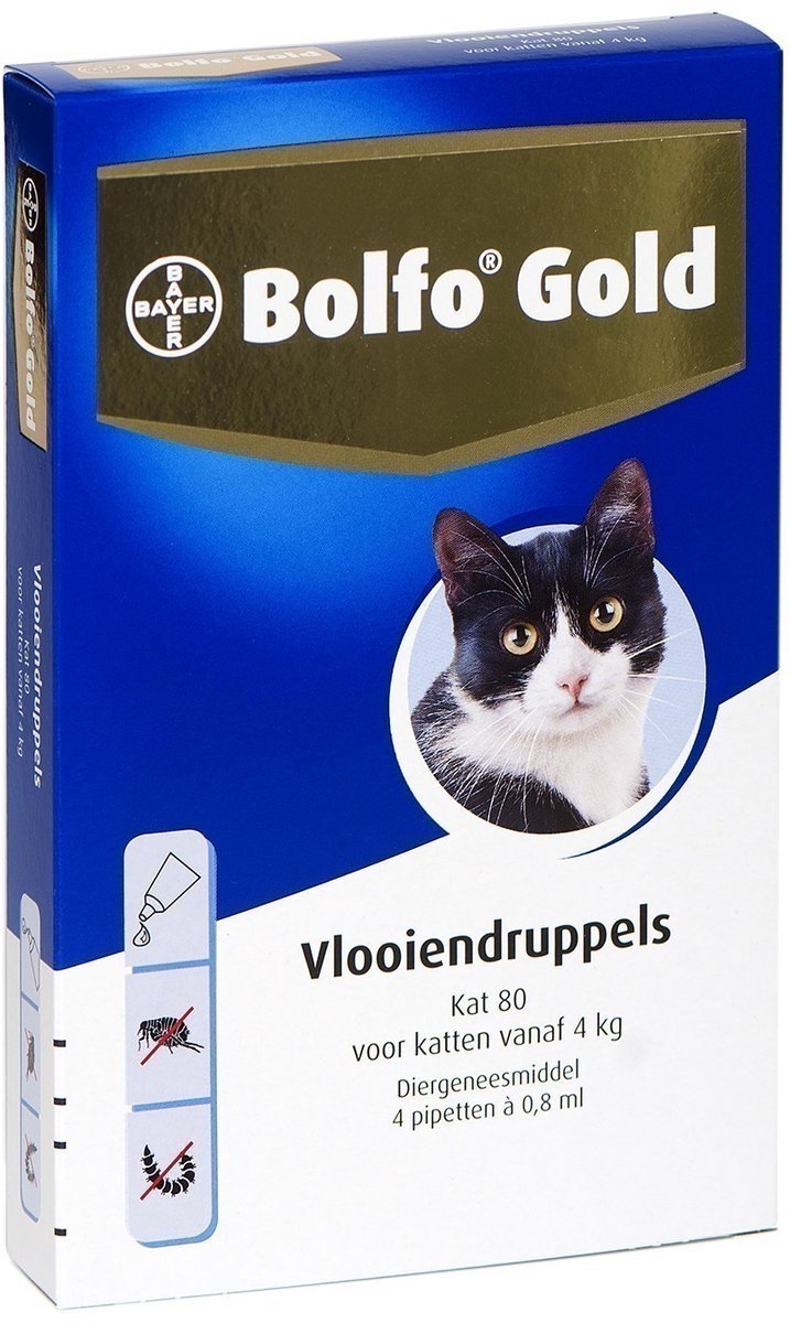 Bolfo Gold 80 vlooienmiddel-katten
