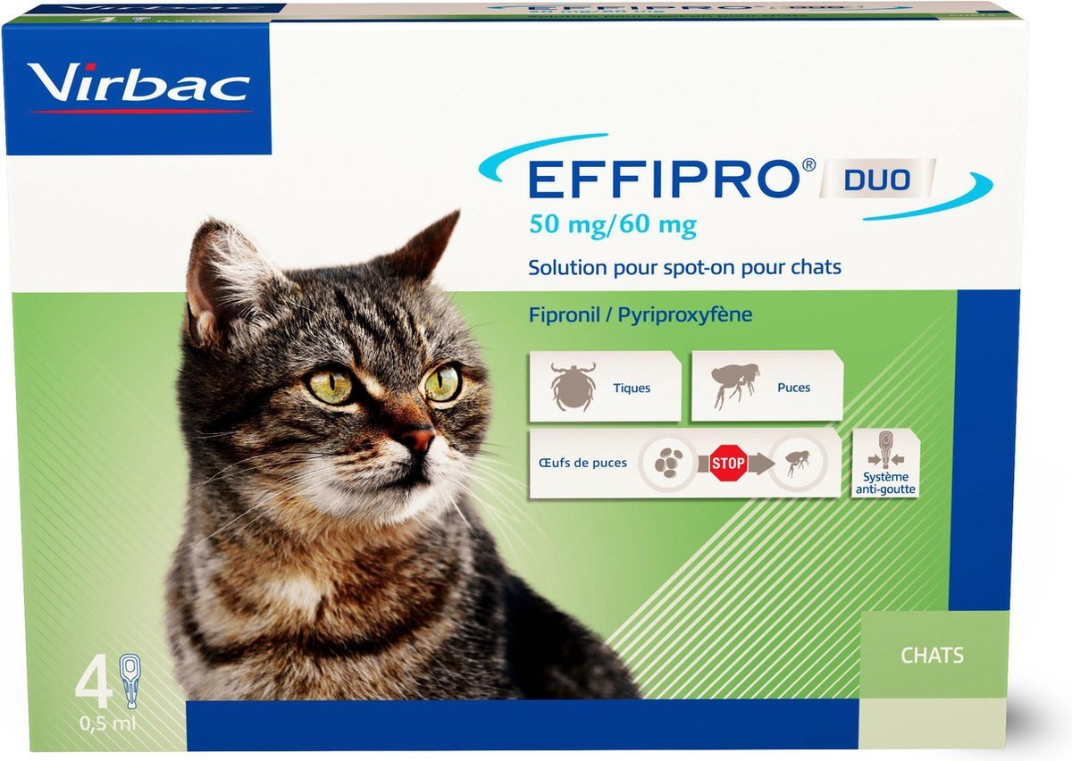 Effipro DUO Kleine Kat vlooienmiddel-katten