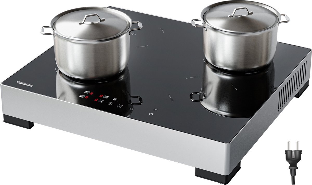 KitchenBrothers Inductieplaat 60 cm vrijstaande-inductie-kookplaat