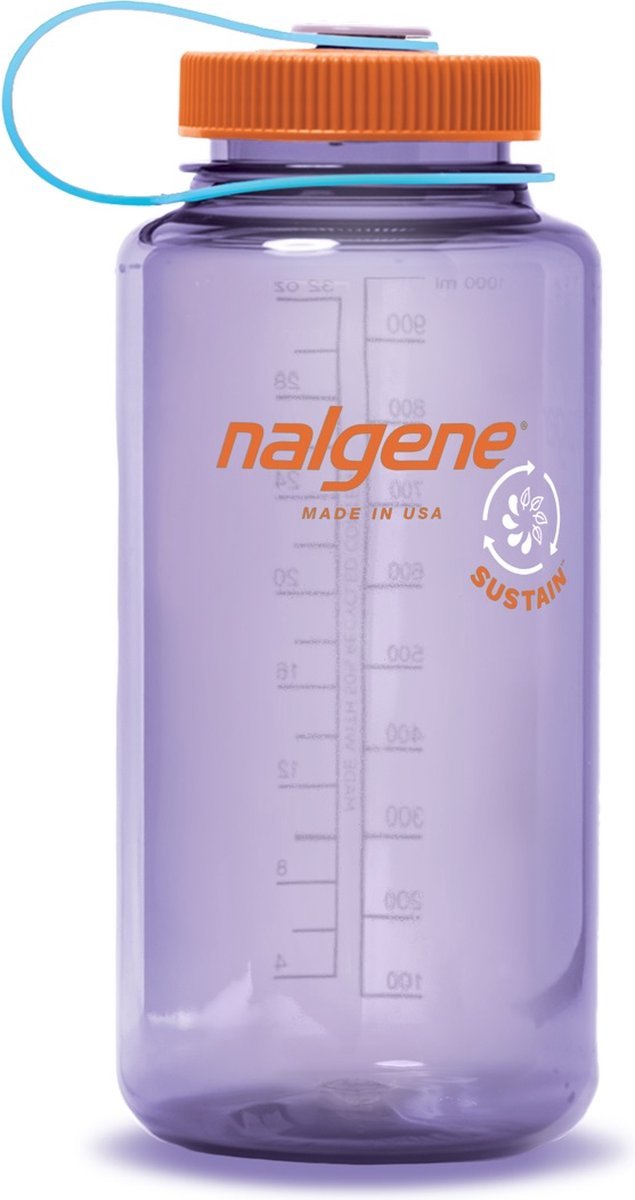 Nalgene Wide Mouth Sustain 1 liter waterfles-duurzaam