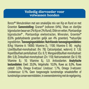 Bonzo Menubrokken Adult 15 kg epv-b02