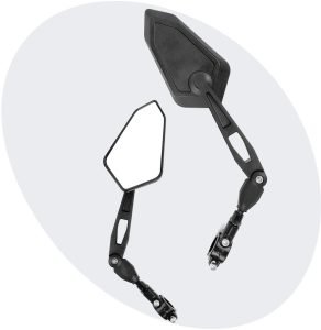 Voltano E-bike Fietsspiegel Groot Links