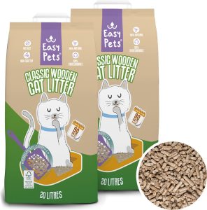 Easypets gerecyclede houtkorrels kattenbakvulling